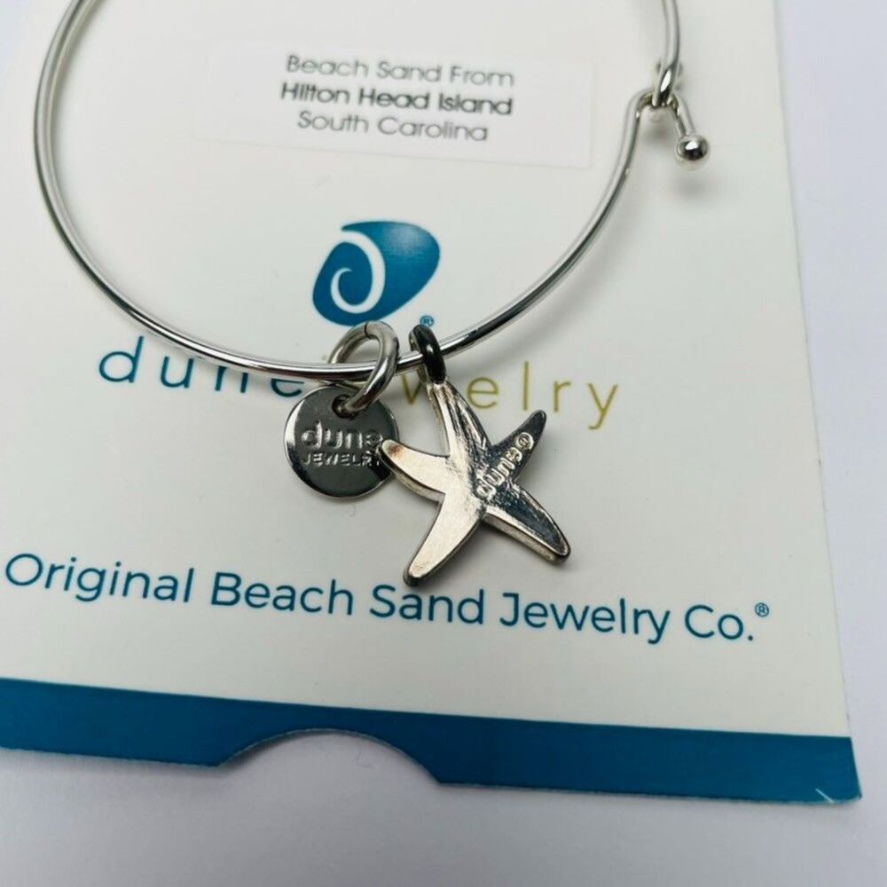 Dune Jewelry Starfish Sand Charm Bangle Bracelet Beach Summer Fun In The Sun - Picture 2 of 3